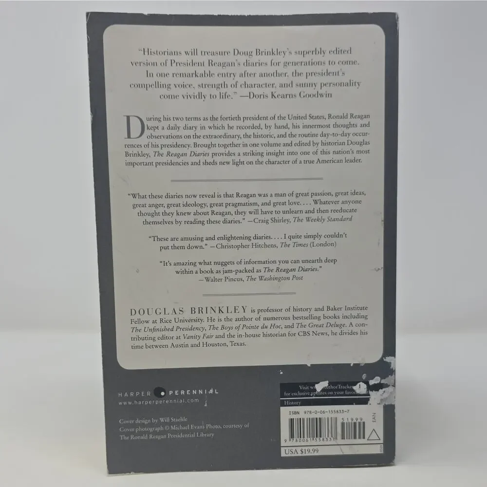 The Reagan Diaries - Ronald Reagan Trade Paperback 2009 Harper Perennial
